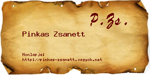 Pinkas Zsanett névjegykártya